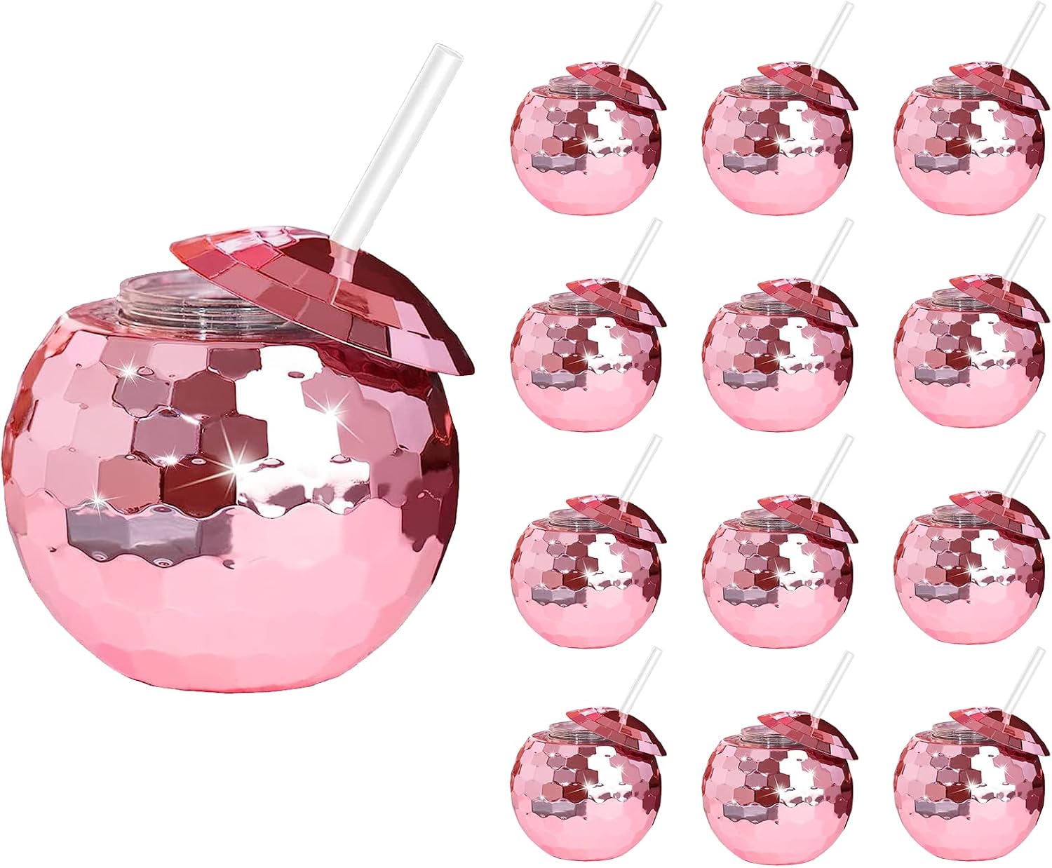 12 PCS Disco Ball Cups for Party Nightclub Bar Supplies