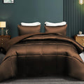 Whale Flotilla Queen Satin Reversible Comforter Set - Silky Soft Sleep