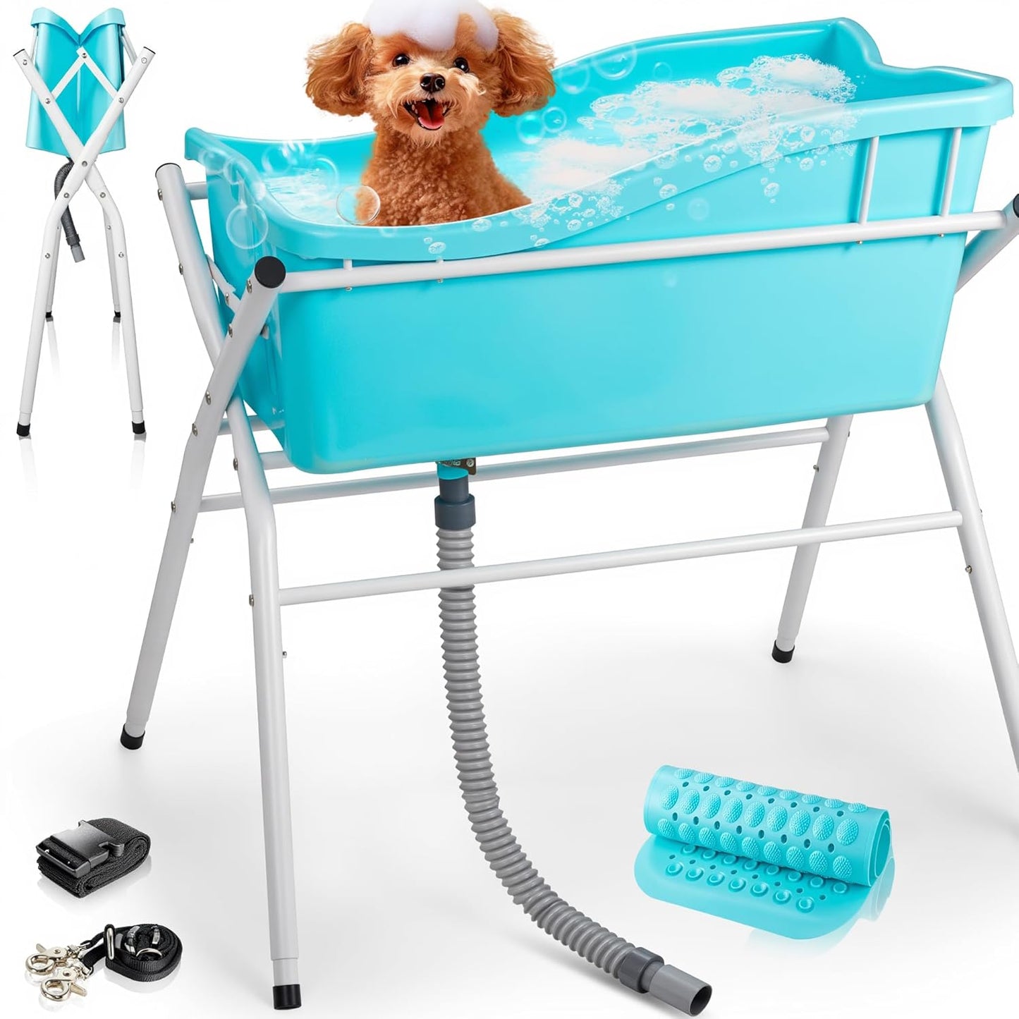 Portable Dog Bath Tub for Easy Grooming and Washing Needs