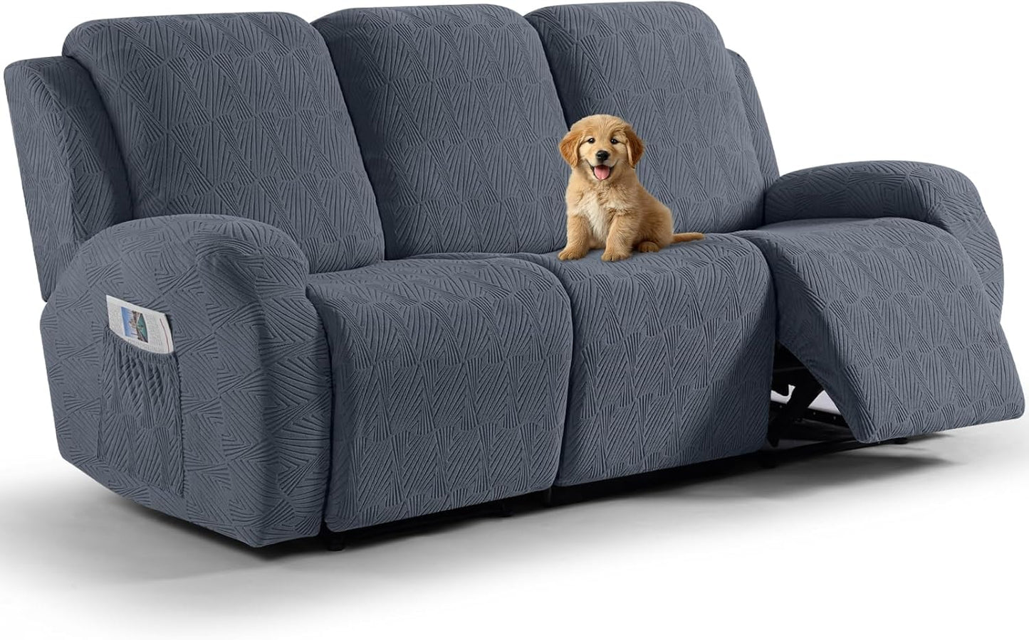 VANSOFY Recliner Couch Cover - 8-Piece Stretch Protector
