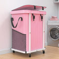 40 Gal High Grade Large Laundry Basket with Wheels - Tall 150L Hamper