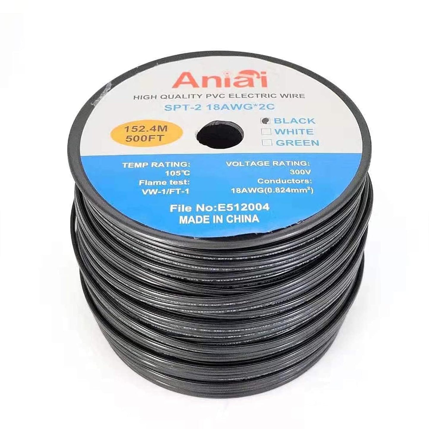 SPT-2 Low Voltage Landscape Wire 500FT for Outdoor Lighting