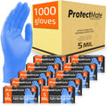 Blue Nitrile Gloves for Food Prep - 5 Mil Food Safe Protection