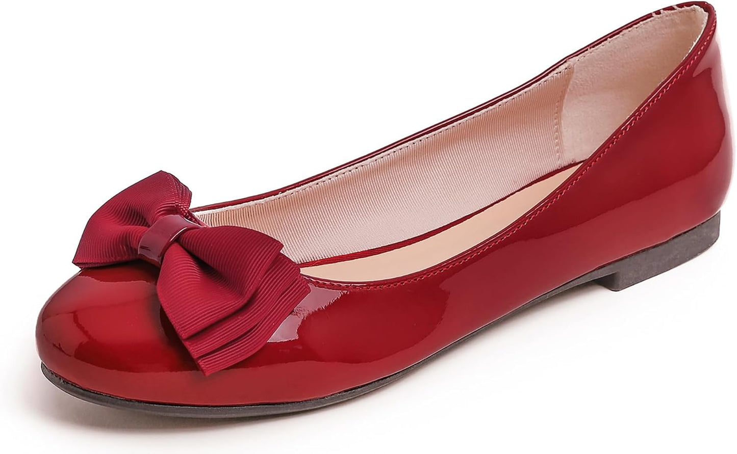 Feversole Women's Round Toe Cute Bow Trim Ballet Flats Review