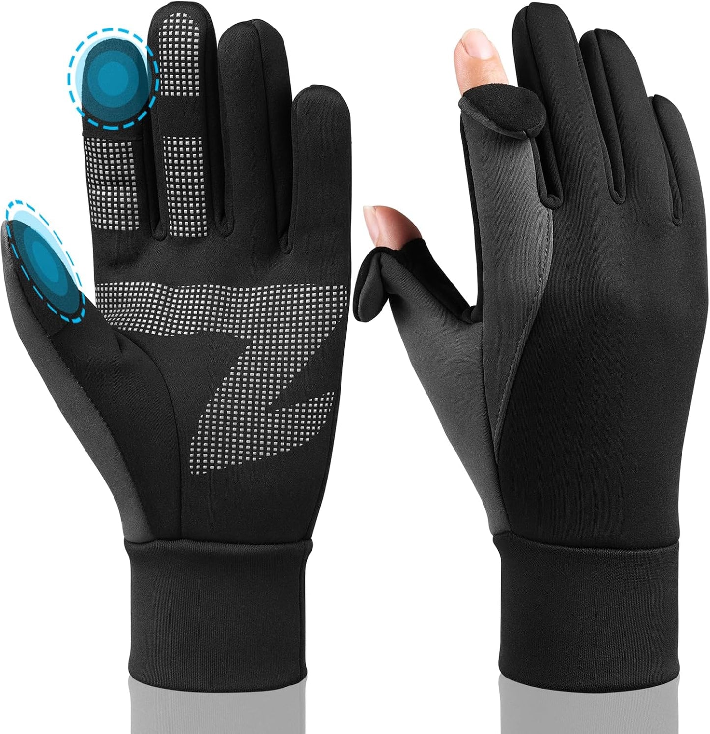 Touch Screen Thermal Gloves: Warm Windproof Lightweight for Men and Women