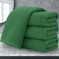 Green Hand Towels for Bathroom - 4PC Luxury Cotton Set