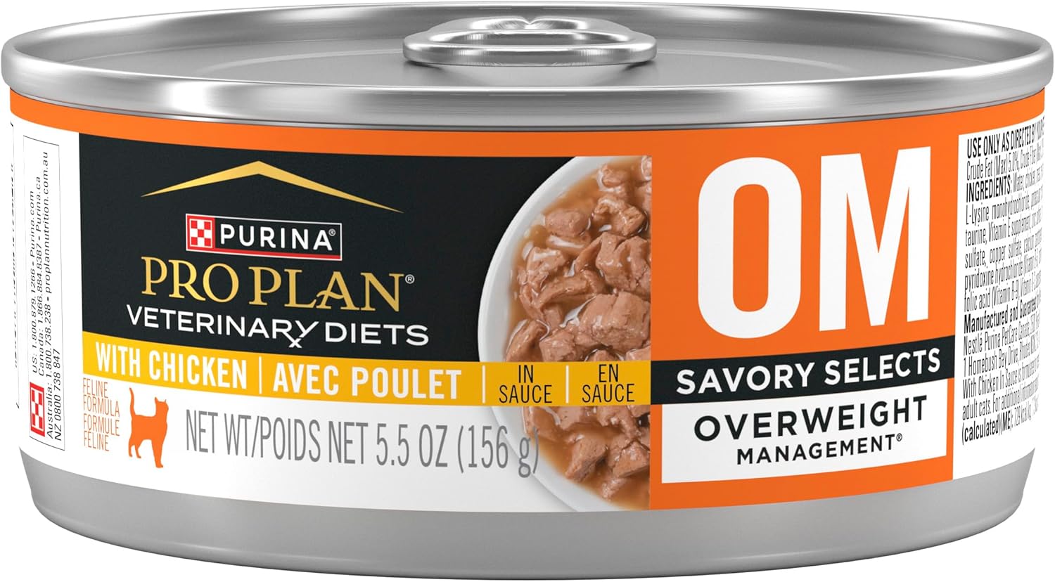 Purina OM Overweight Management Savory Selects Wet Cat Food