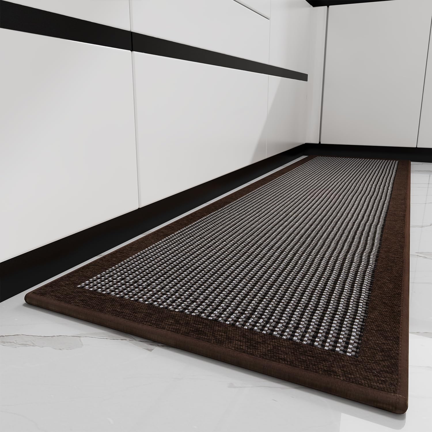 PADOOR Kitchen Rugs Non Slip Absorbent Runner Mats for Floors