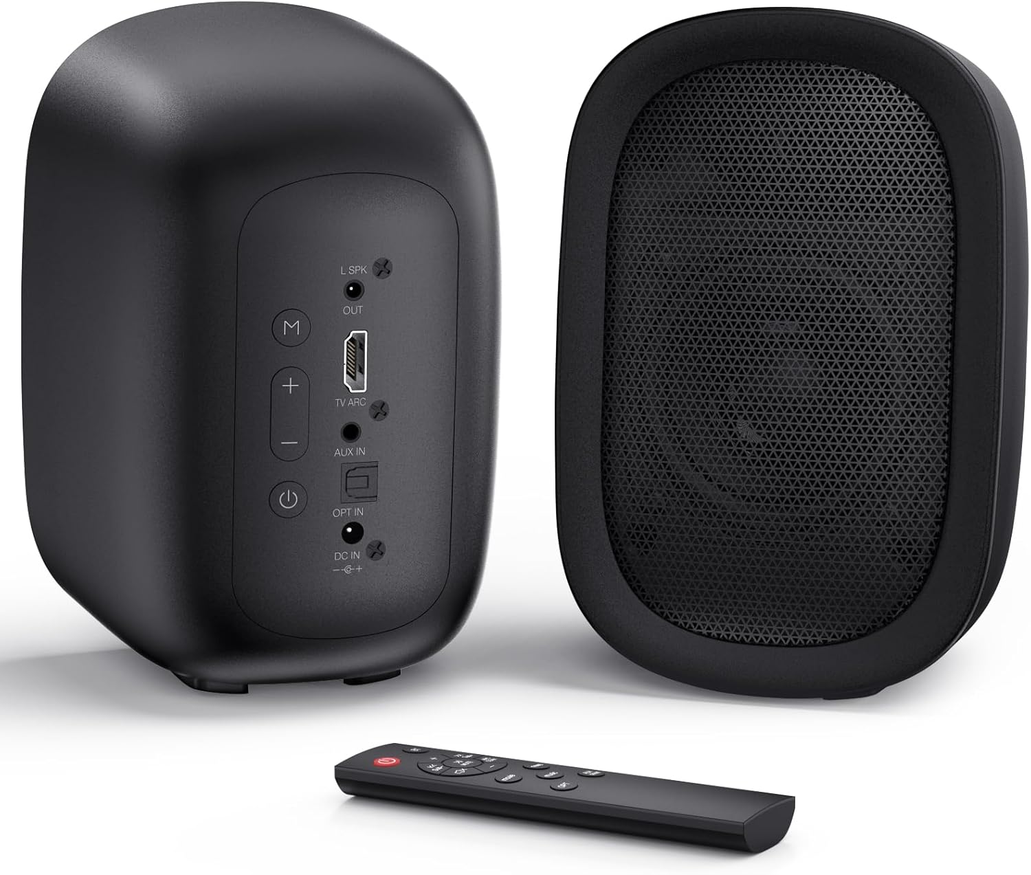 Saiyin Powered Bluetooth Bookshelf Speakers for Record Player