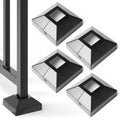4Pcs 1.25in Aluminum Post Base Cover for Stair & Balcony Rails