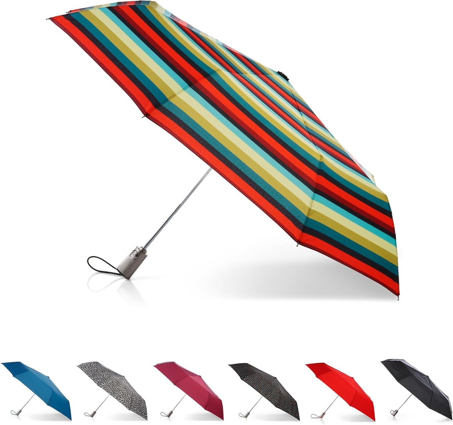 totes Titan Portable Travel Umbrella: Windproof and Waterproof