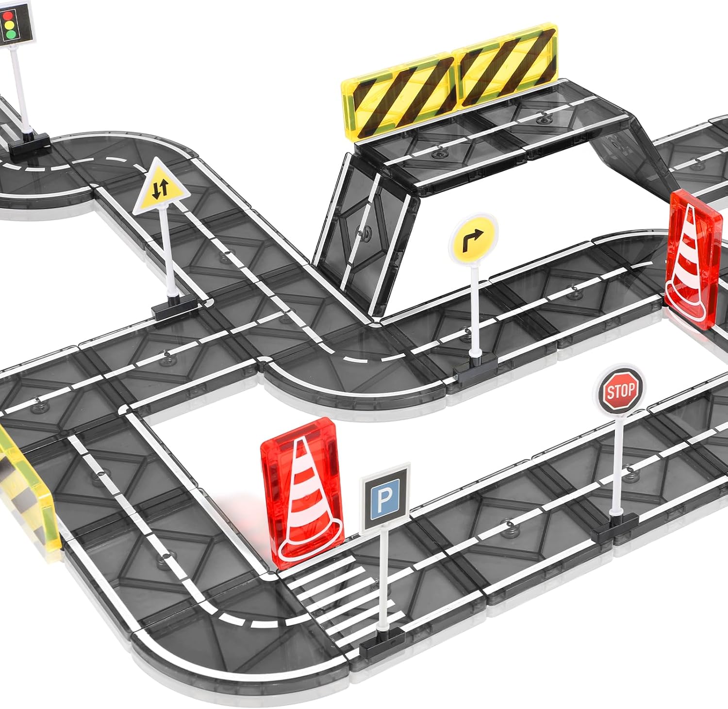 Creative Magnetic Road Set for Kids 3+
