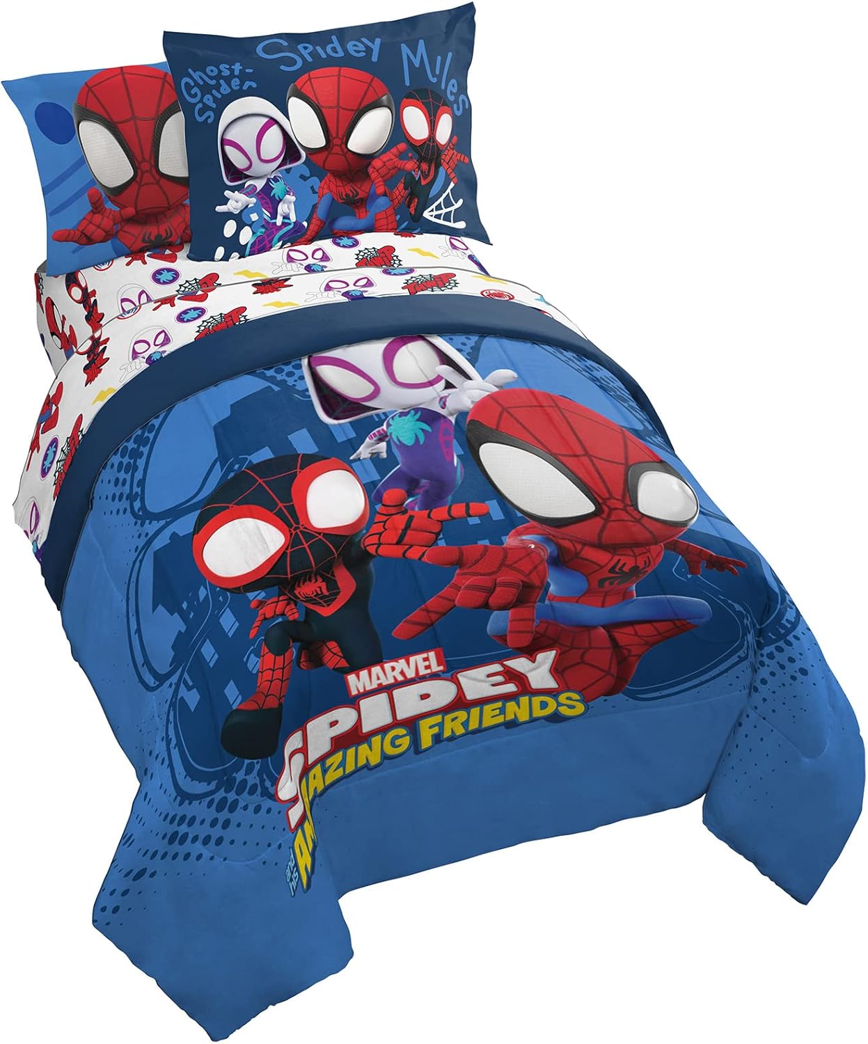 Marvel Spidey and His Amazing Friends Twin Bed Set for Kids