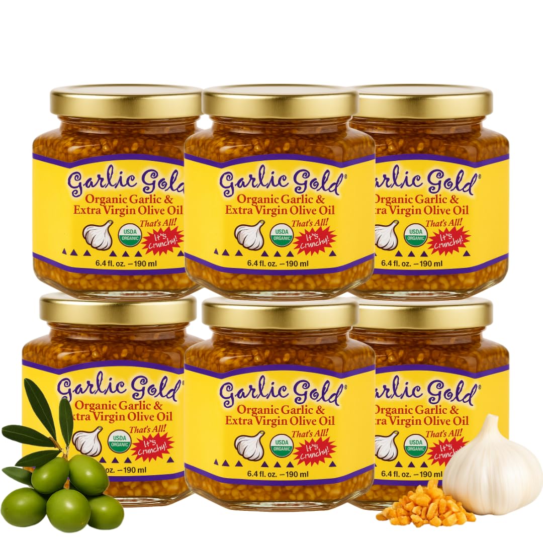 Garlic Gold Nuggets in Extra Virgin Olive Oil - Organic Flavor