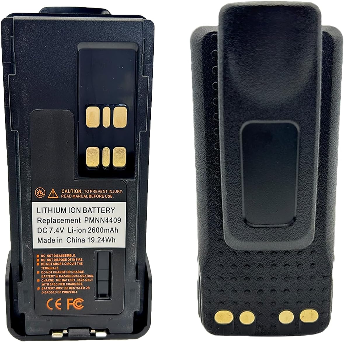 2Pack PMNN4409 2600mAh Li-ion Battery for XPR Series Radios