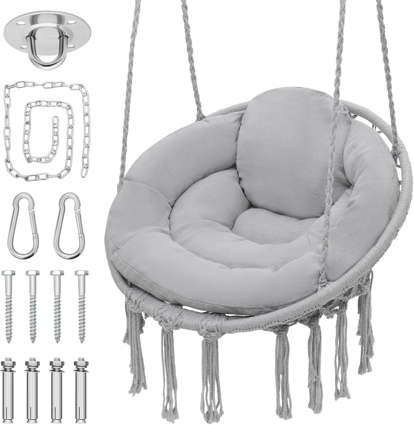 MoNiBloom Hammock Chair: Stylish Comfort, 350lb Capacity