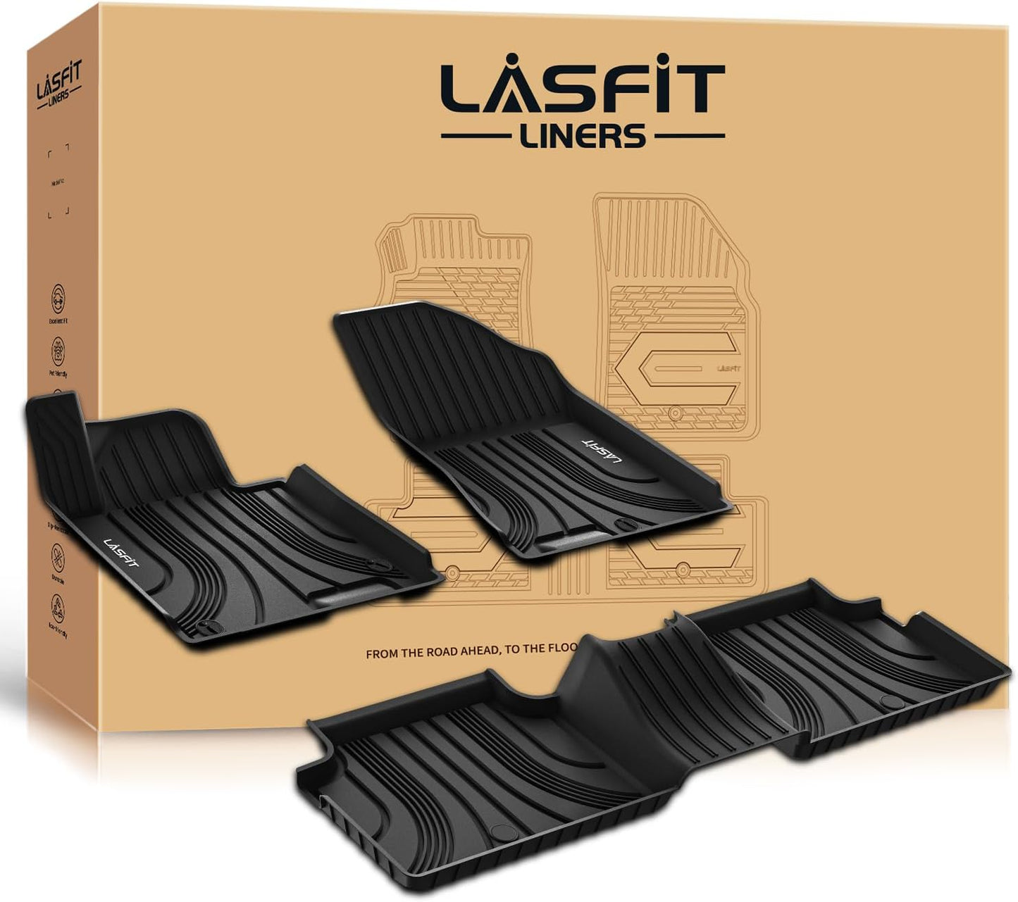 Custom Fit LASFIT Floor Mats for Hyundai Sonata and Kia K5
