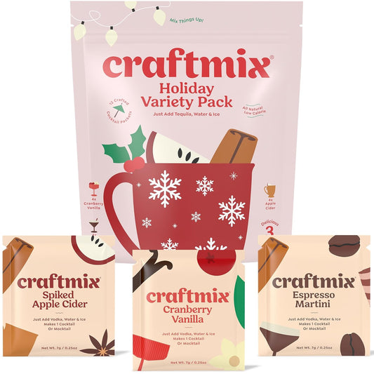 Craftmix Holiday Variety Pack - Mixes 12 Drinks