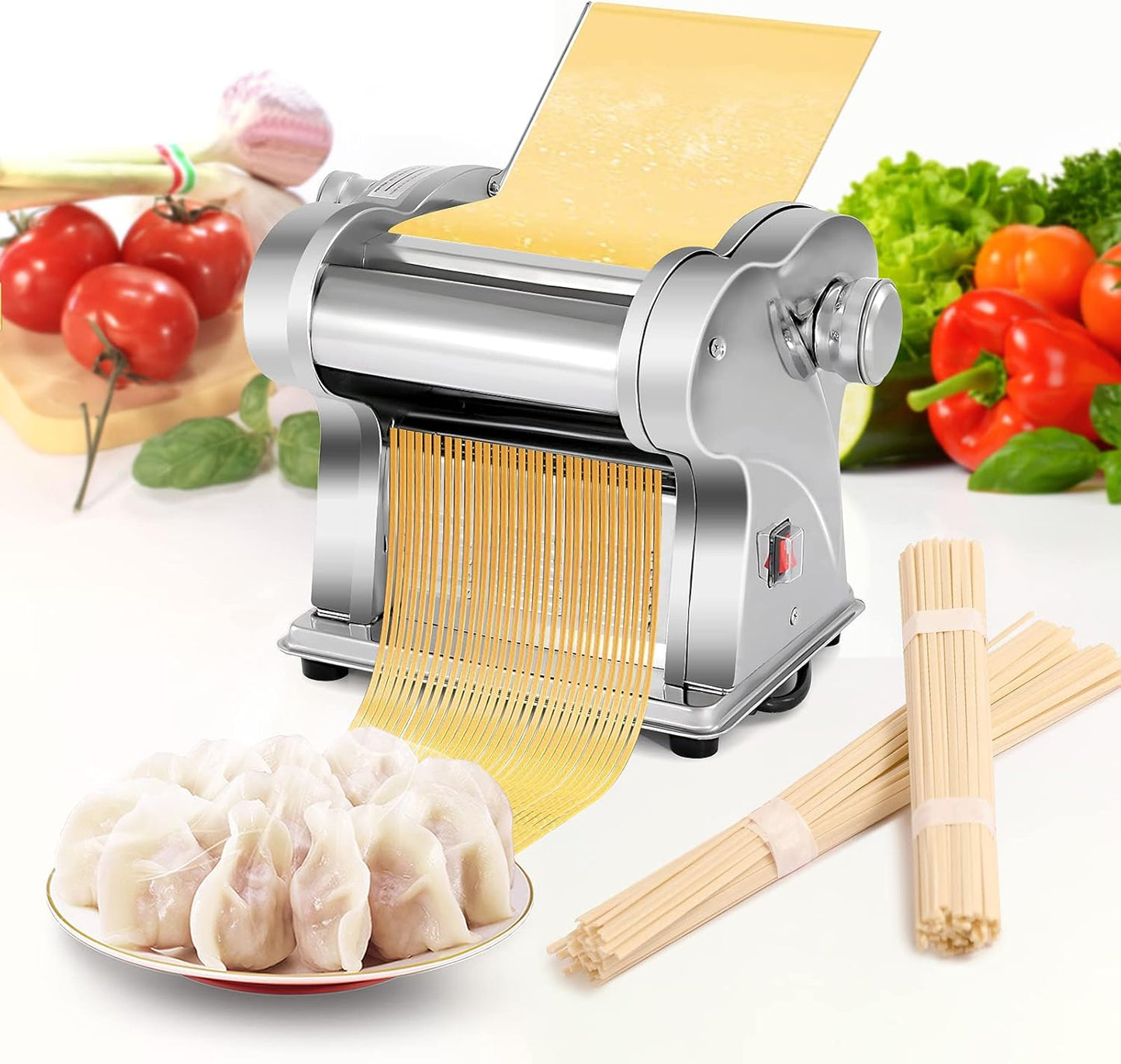 WICHEMI Electric Pasta Maker: Effortlessly Make Delicious Noodles at Home!