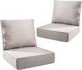 Outdoor Seat Cushion Set 24 x 24 x 6 in - Thick Water Resistant