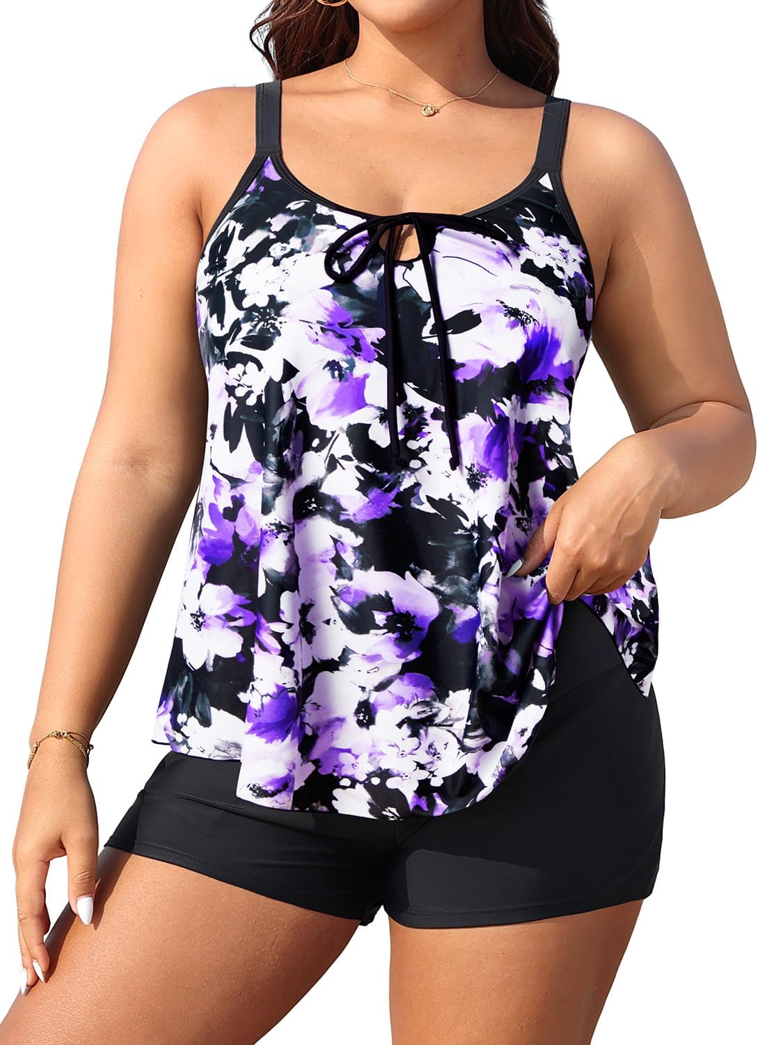 Daci Women Plus Size Tankini Swimsuit for Stylish Comfort
