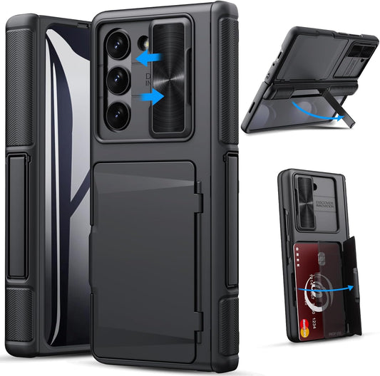 GBEE Galaxy Z Fold 5 Case with Kickstand & Card Holder Features