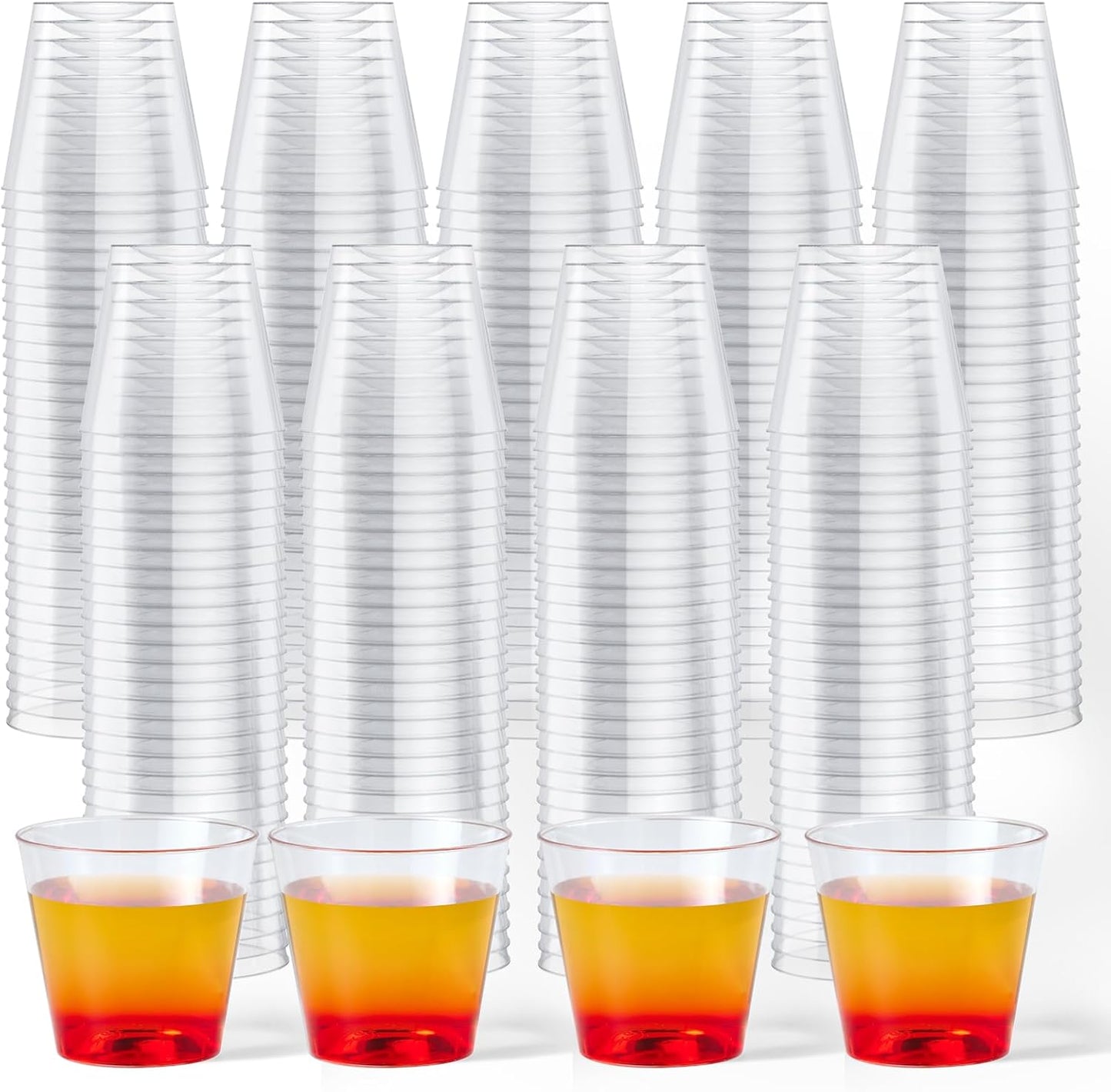 JOLLY CHEF 2000 Pack Plastic Shot Glasses for Every Occasion