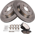 TRQ Rear Brake Pad & Rotor Kit Compatible with 2020-2022 Toyota