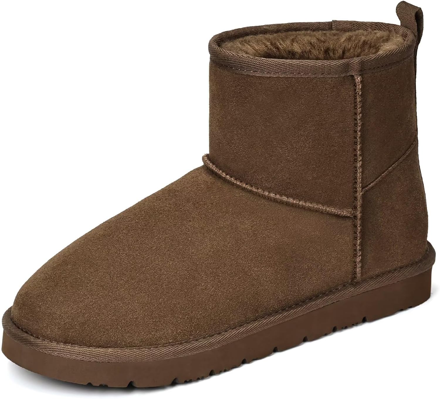 Womens Genuine Suede Boots for Warm Comfort in Winter