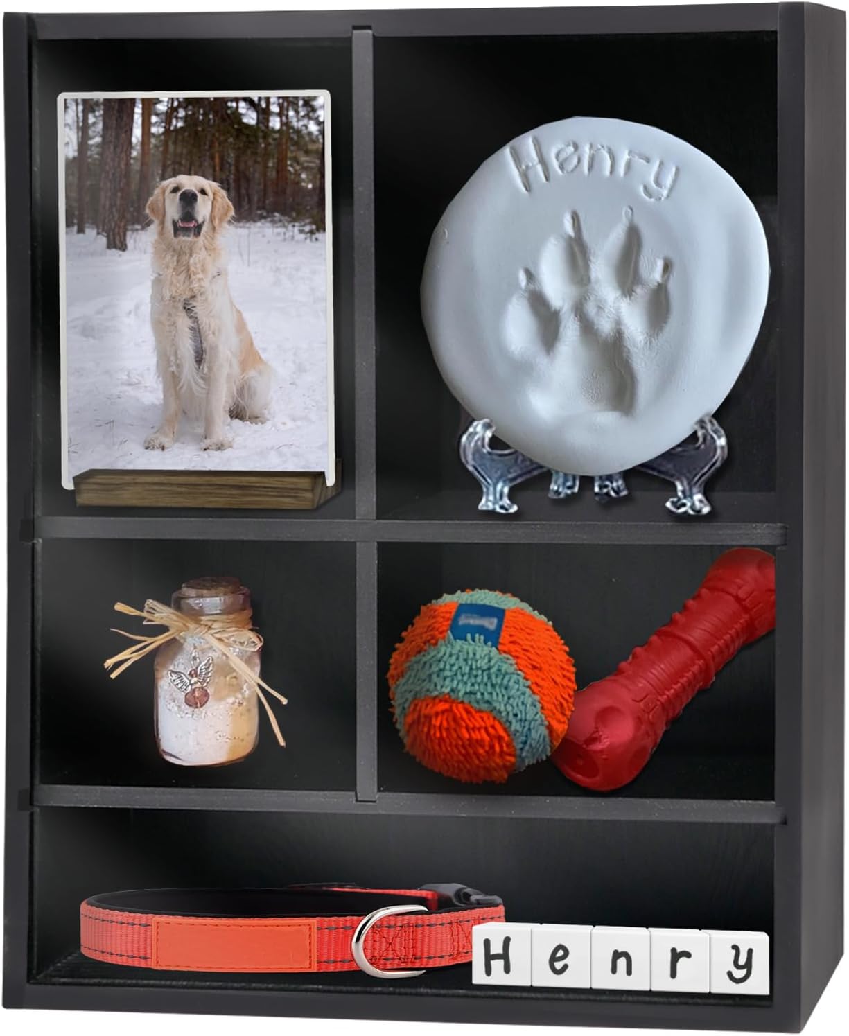 Sofunii Pet Memorial Shadow Box for Dogs and Cats Keepsakes