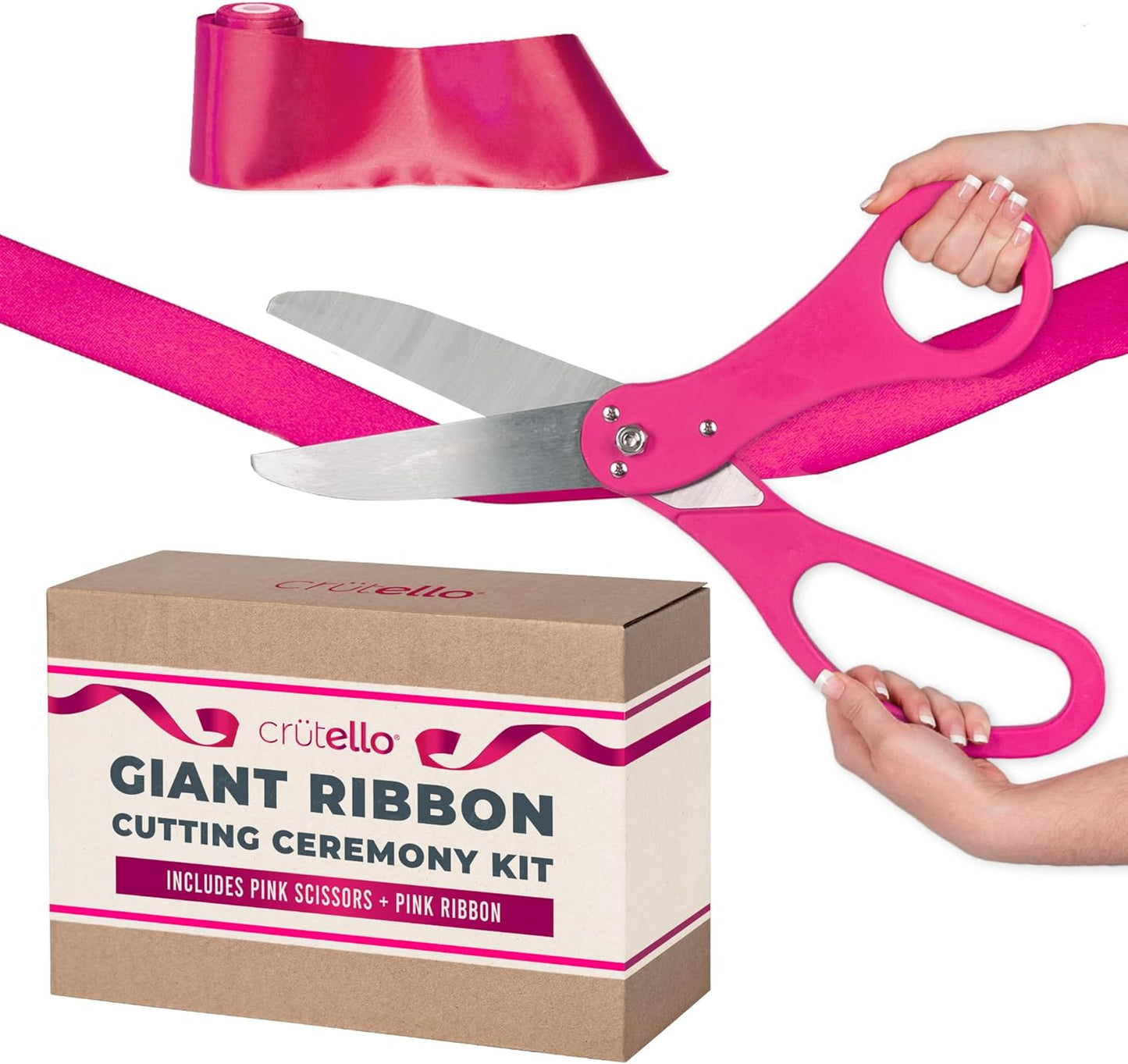 Crutello Giant Ribbon Cutting Ceremony Kit for Grand Openings