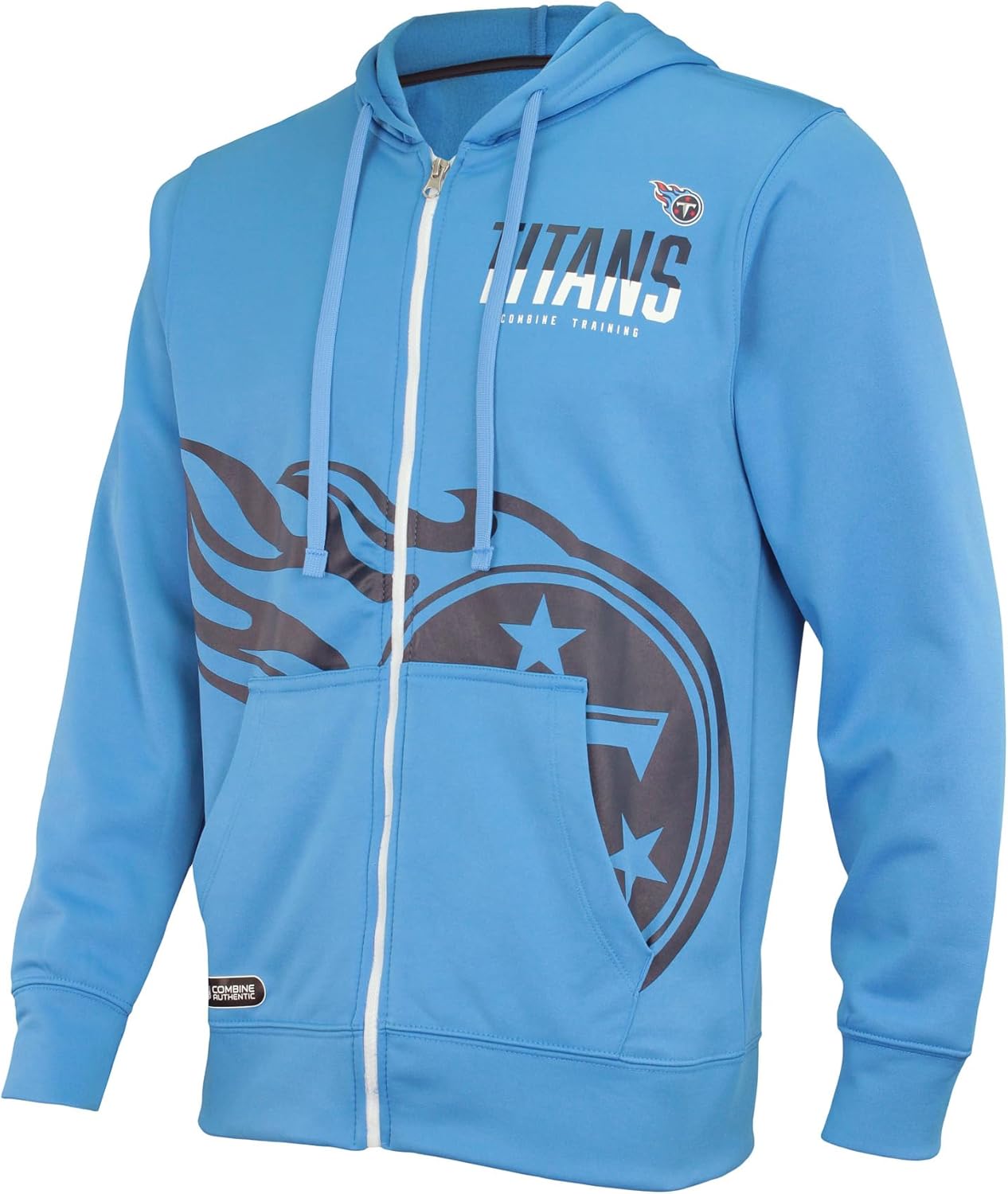 Outerstuff NFL Men's Drill Team Colors Full Zip Performance Hoodie