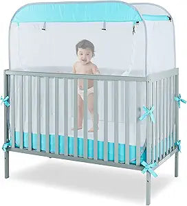 Porayhut Portable Baby Crib Net for Safe Sleep and Play