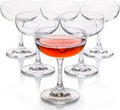 Elegant Set of 6 Crystal Coupe Glasses - Perfect for Champagne!