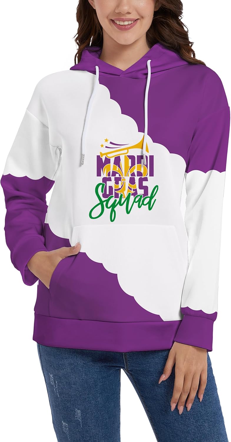 Mardi Gras St.Patrick's Day Hoodie - Cozy Pocket Style