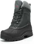 NORTIV 8 Men's Insulated Waterproof Winter Snow Boots TERREY - Warm