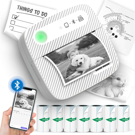 Portable Bluetooth Sticker Printer - Inkless & Suave!