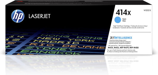 HP 414X Cyan HighYield Toner Cartridge for Reliable Printing