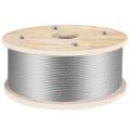 VEVOR 3/16 in Stainless Steel Wire Rope 500 ft - 4200LBS Strength