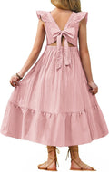 Girls Summer Tie Back Dress by Arshiner in Boho Trend
