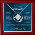 To My Daughter Necklace From Dad 14K Pendant - Heartfelt Gift
