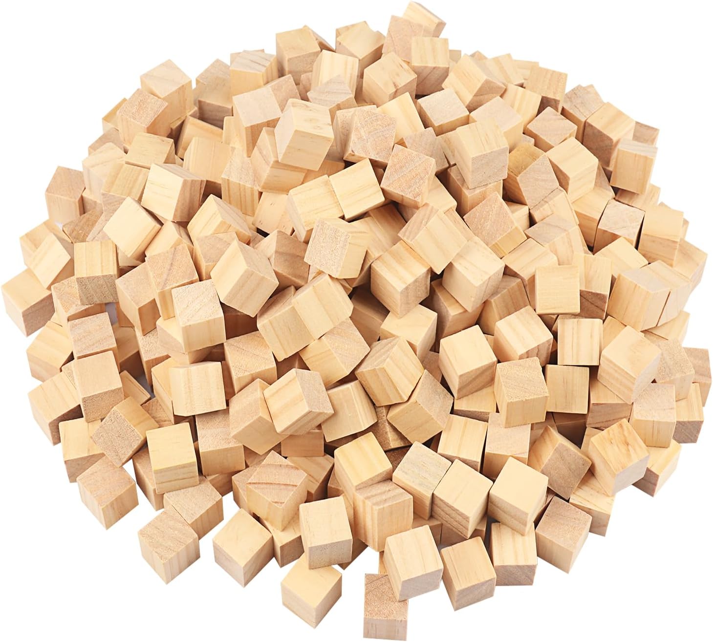 700 Packs Wooden Blocks for Crafts - Premium Pine Wood Cubes