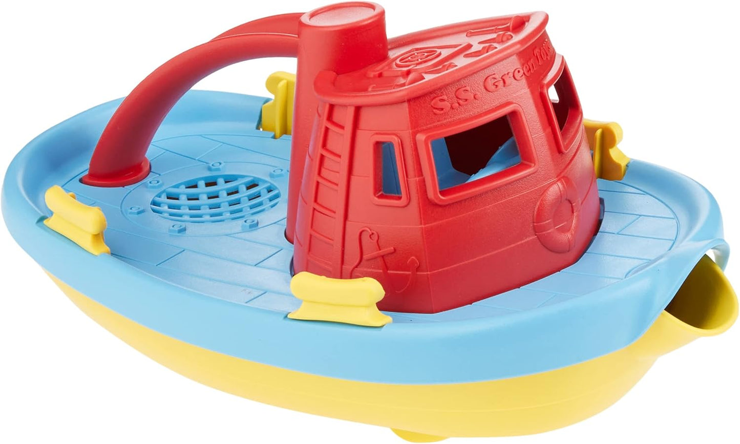 Red Green Toys Tug Boat - Eco-Friendly Fun!