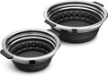 HexClad 2-Piece Steamer Basket Set - Compact Steaming & Draining