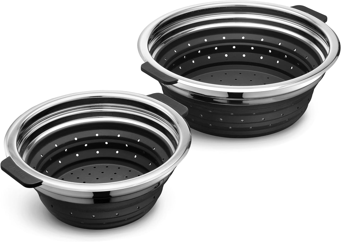 HexClad 2-Piece Steamer Basket Set for Efficient Cooking