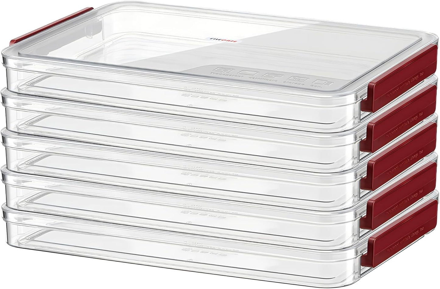 Clear A4 Paper Storage Box with Lids for Organized Documents