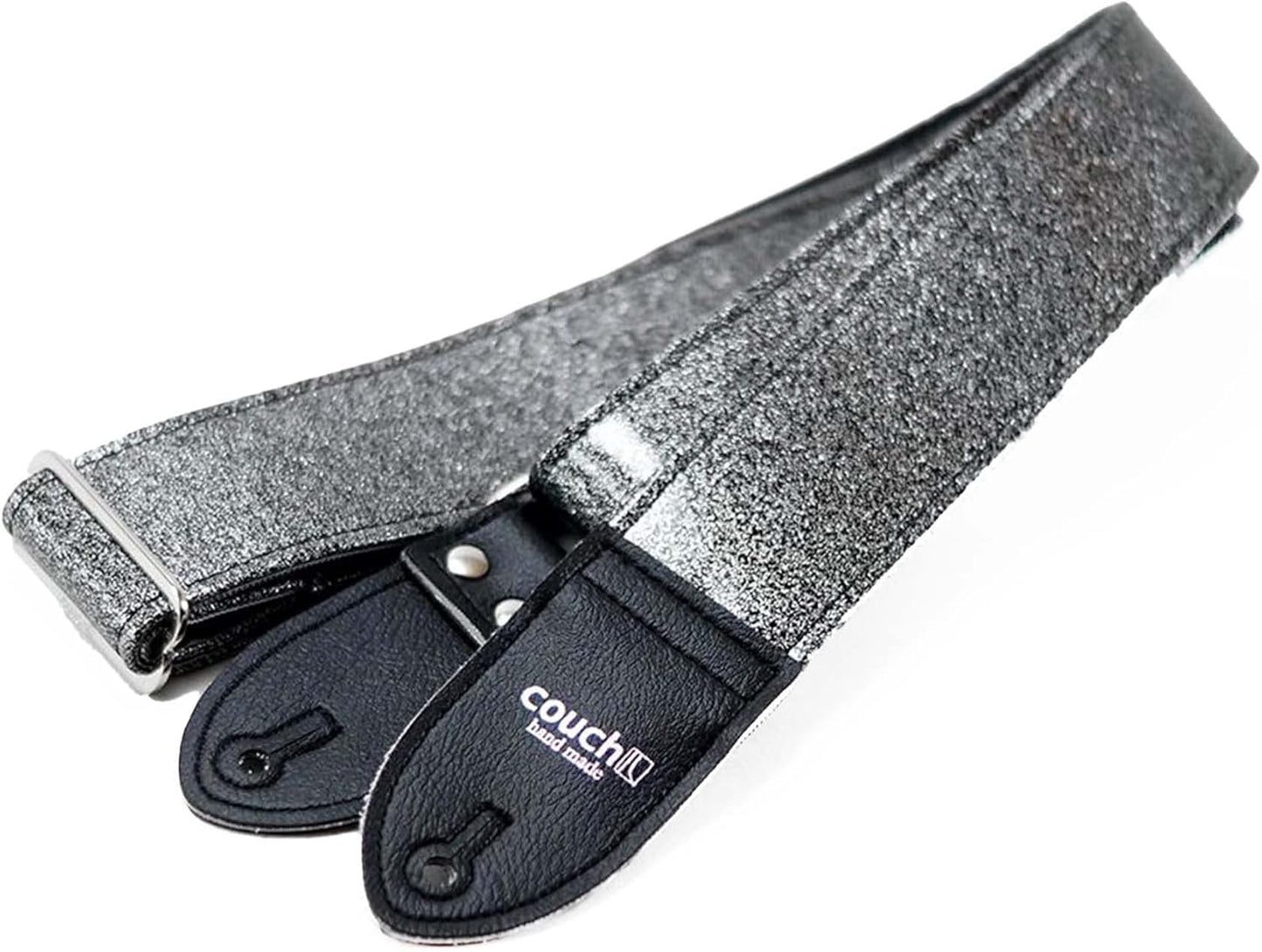 Custom Sparkle Guitar Strap - Retro Style Black Galaxy Design