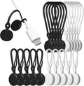 Nearockle Magnetic Cable Ties 20pcs - Strong N52 Organizers for Desk
