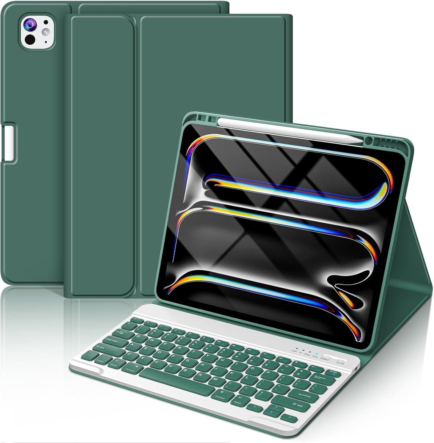 FUWANG Keyboard Case for iPad Pro 13 inch with Detachable Keys
