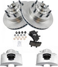 TRQ Front Brake Pad & Rotor Kit for Chevrolet and GMC Vehicles